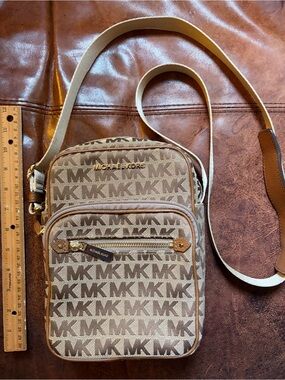 Michael Kors Monogrammed Logo Crossbody Bag
